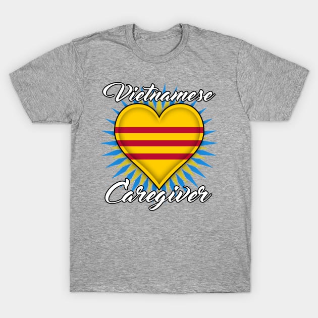 Vietnamese Caregiver (white font) T-Shirt by WCN Store